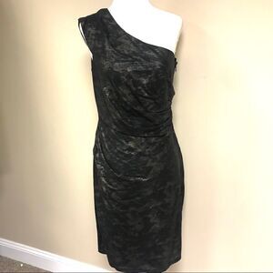 👠David Meister one shoulder dress.  Size 6